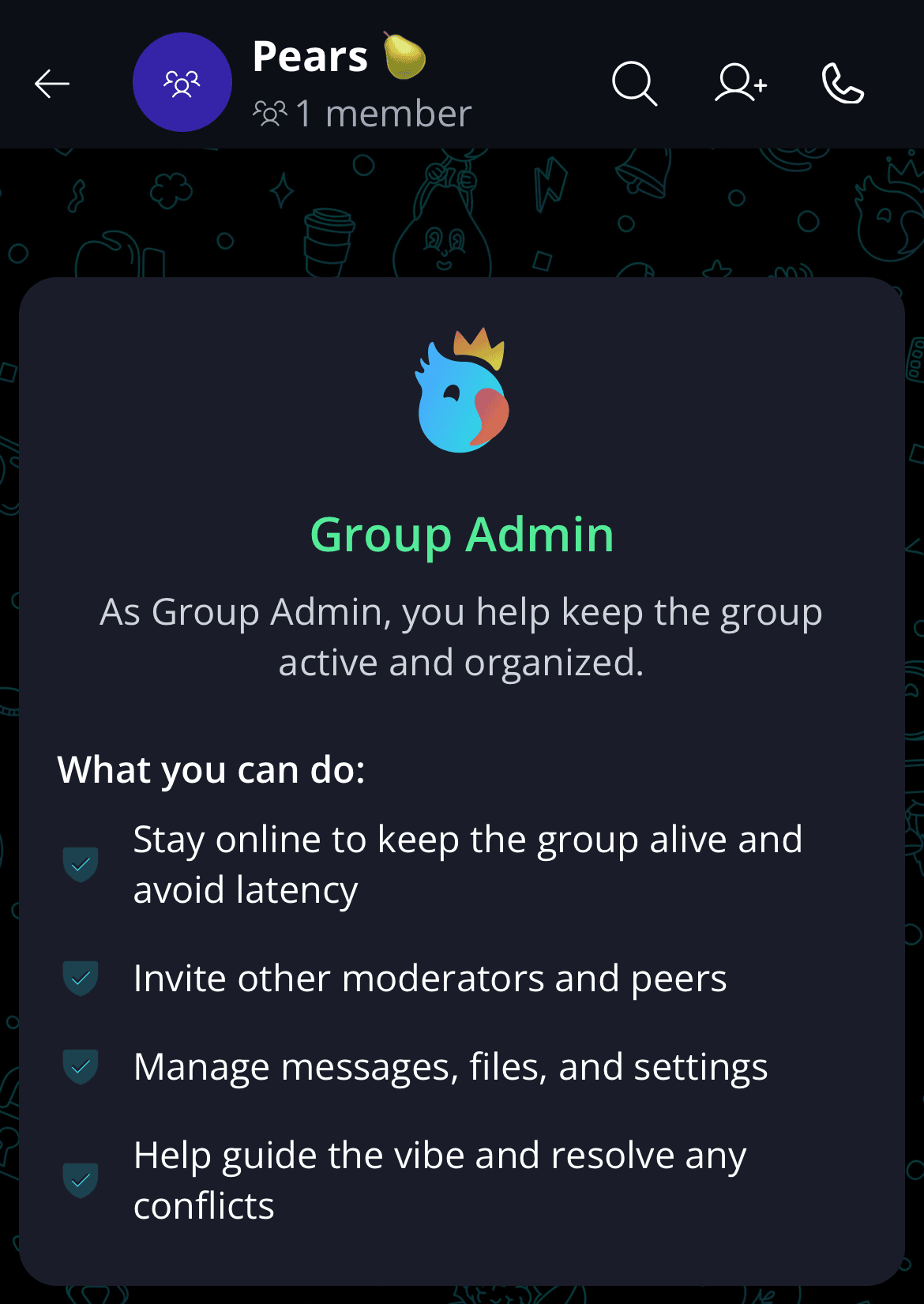 Create a Group π² Β· Mobile The group will appear on the chat list, and you will be the Administrator.