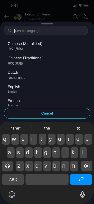 Translate Messages π Β· Mobile Choose a different target language.